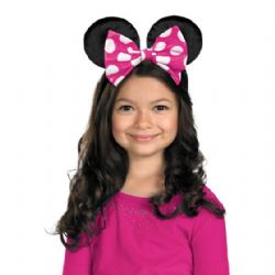 MICKEY AND FRIENDS -  MINNIE EARS HEADBAND - REVERSIBLE BOW (CHILD)