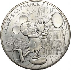 MICKEY & FRANCE -  MICKEY FUGUE TO THE CATHEDRAL -  2018 FRANCE COINS 14