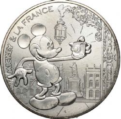 MICKEY & FRANCE -  MICKEY IN THE PLACE -  2018 FRANCE COINS 15