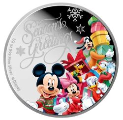 MICKEY MOUSE & FRIENDS -  DISNEY SEASON'S GREETINGS (2015) -  2015 NEW ZEALAND COINS 02