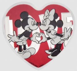 MICKEY MOUSE & FRIENDS -  HEART-SHAPED COIN - DISNEY LOVE -  2018 NEW ZEALAND COINS
