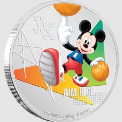MICKEY MOUSE & FRIENDS -  MICKEY MOUSE SPORTS: AIM HIGH (BASKETBALL) -  2020 NEW ZEALAND COINS 04