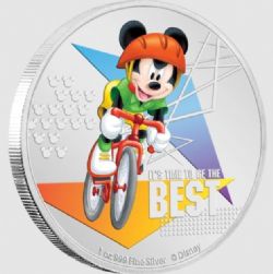 MICKEY MOUSE & FRIENDS -  MICKEY MOUSE SPORTS: IT'S TIME TO BE THE BEST (CYCLING) -  2020 NEW ZEALAND COINS 03