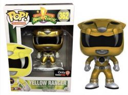 MIGHTY MORPHIN POWER RANGERS -  POP! VINYL FIGURE OF THE YELLOW RANGER (METALLIC) (4 INCH) 362
