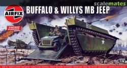 MILITARY EQUIPMENT -  BUFFALO & WILLYS MB JEEP - 1/76 -  AIRFIX