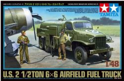 MILITARY EQUIPMENT -  U.S. 2 1/2 TON 6X6 AIRFIELD FUEL TRUCK - 1/48 -  TAMIYA