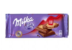MILKA -  CHOCOLATE AND LU BUTTER BISCUITS BAR