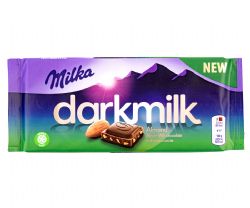 MILKA -  DARK CHOCOLATE WITH ALMOND