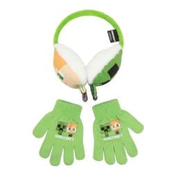 MINECRAFT -  ALEX & CREEPER YOUTH EARMUFF & GLOVES