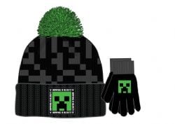 MINECRAFT -  BEANIE WITH GLOVE