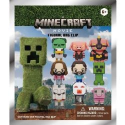 MINECRAFT -  MINECRAFT THE MOVIE : RANDOM 3D FOAM BAG CLIP