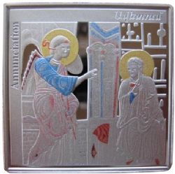 MINIATURE ARMENIAN GOSPEL SCENES -  ANNUNCIATION 01 -  2010 REPUBLIC OF ARMENIA 02