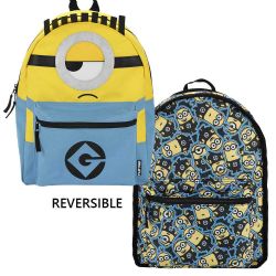 MINIONS -  DESPICABLE ME MINION REVERSABLE BACKPACK
