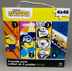 MINIONS -  PUZZLE BUNDLE - FOUR PUZZLES IN ONE BOX