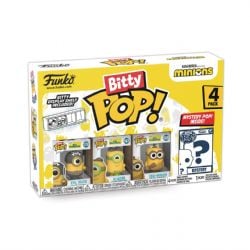 MINIONS -  TINY POP! EYE MATIE, AU NATUREL, CRO-MINION AND MYSTERY FIGURES 4 PACK (1 INCH) -  BITTY POP!