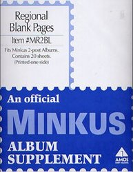 MINKUS -  WHITE PAGES FOR 2-POST ALBUM (PACKED 25)