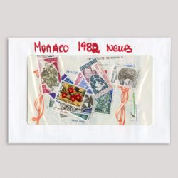 MONACO -  1982 COMPLETE YEAR SET, NEW STAMPS