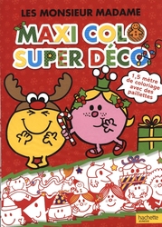 MONSIEUR MADAME -  MAXI COLO SUPER DECO - 1.5 MÈTRE DE COLORIAGE AVEC DES PAILLETTES