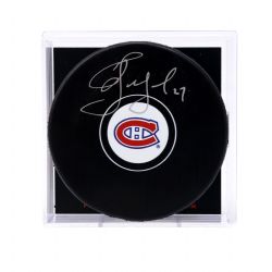 MONTREAL CANADIENS -  ALEX KOVALEV AUTOGRAPHED HOCKEY PUCK - (LOGO)