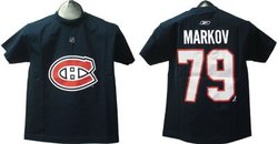 MONTREAL CANADIENS -  BLUE ANDREI MARKOV #79 T-SHIRT (TEEN)