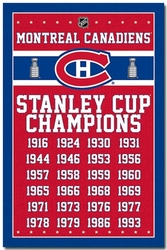 MONTREAL CANADIENS -  CHAMPIONS 2013 POSTER (22