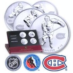 MONTREAL CANADIENS -  HOCKEY LEGENDS - FOUR COINS SET -  2005 CANADIAN COINS