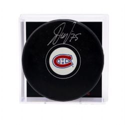 MONTREAL CANADIENS -  JAKUB DOBES AUTOGRAPHED HOCKEY PUCK