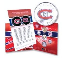 MONTREAL CANADIENS -  MONTREAL CANADIENS GIFT SET -  2007 CANADIAN COINS