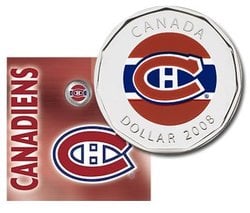 MONTREAL CANADIENS -  MONTREAL CANADIENS GIFT SET -  2008 CANADIAN COINS