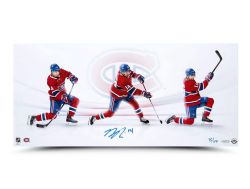 MONTREAL CANADIENS -  NICK SUZUKI AUTOGRAPHED PRINT  - 