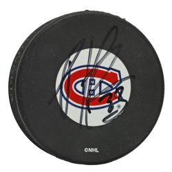 MONTREAL CANADIENS -  PATRICK ROY AUTOGRAPHED HOCKEY PUCK (LOGO)