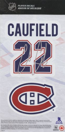 MONTREAL CANADIENS -  REUSABLE WALL DECAL 22 -  COLE CAUFIELD