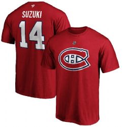 MONTREAL CANADIENS -  T-SHIRT - RED 14 -  NICK SUZUKI