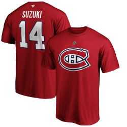 MONTREAL CANADIENS -  T-SHIRT - RED 14 -  NICK SUZUKI
