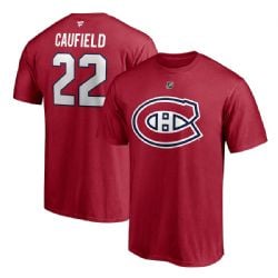 MONTREAL CANADIENS -  T-SHIRT - RED 22 -  COLE CAUFIELD