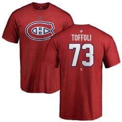MONTREAL CANADIENS -  TYLER TOFFOLI #73 T-SHIRT - ROUGE