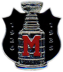 MONTREAL MAROONS -  STANLEY CUP CHAMPION PIN