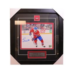 MONTRÉAL CANADIENS -  LANE HUTSON AUTOGRAPHED FRAME PHOTO (8