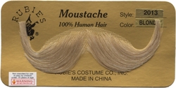 MOUSTACHES AND BEARDS -  HANDLEBAR MOUSTACHE - BLONDE