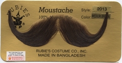 MOUSTACHES AND BEARDS -  HANDLEBAR MOUSTACHE - BROWN