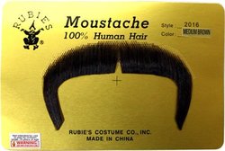 MOUSTACHES AND BEARDS -  ZAPATA MOUSTACHE - MEDIUM BROWN