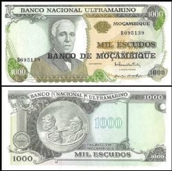 MOZAMBIQUE -  1000 ESCUDOS 1972 (1976) (UNC) 119