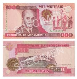 MOZAMBIQUE -  1000 METICAIS 1991 (UNC) 135