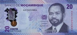 MOZAMBIQUE -  20 METICAIS 2024 (UNC) 155