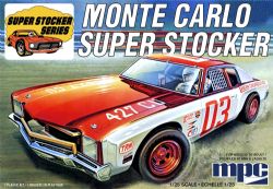 MPC PLASTIC MODEL -  1/25 - CHEVROLET MONTE CARLO SUPER STOCKER 1971 -  SUPER STOCKER SERIES 962