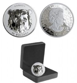 MULTIFACETED ANIMAL HEAD -  GRIZZLY BEAR -  2020 CANADIAN COINS 02