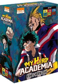 MY HERO ACADEMIA -  VOLUMES 01 TO 03 BOX SET (2022 EDITION) (FRENCH V.)