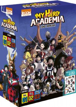 MY HERO ACADEMIA -  VOLUMES 01 TO 03 BOX SET (2023 EDITION) (FRENCH V.)