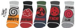 NARUTO -  5 PAIRS OF ANKLE SOCKS
