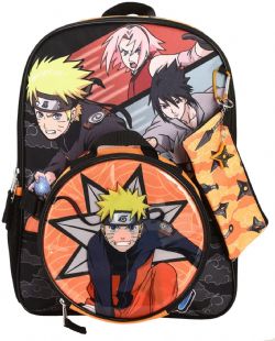 NARUTO -  5 PIECES SET BACKPACK -  SHIPPUDEN